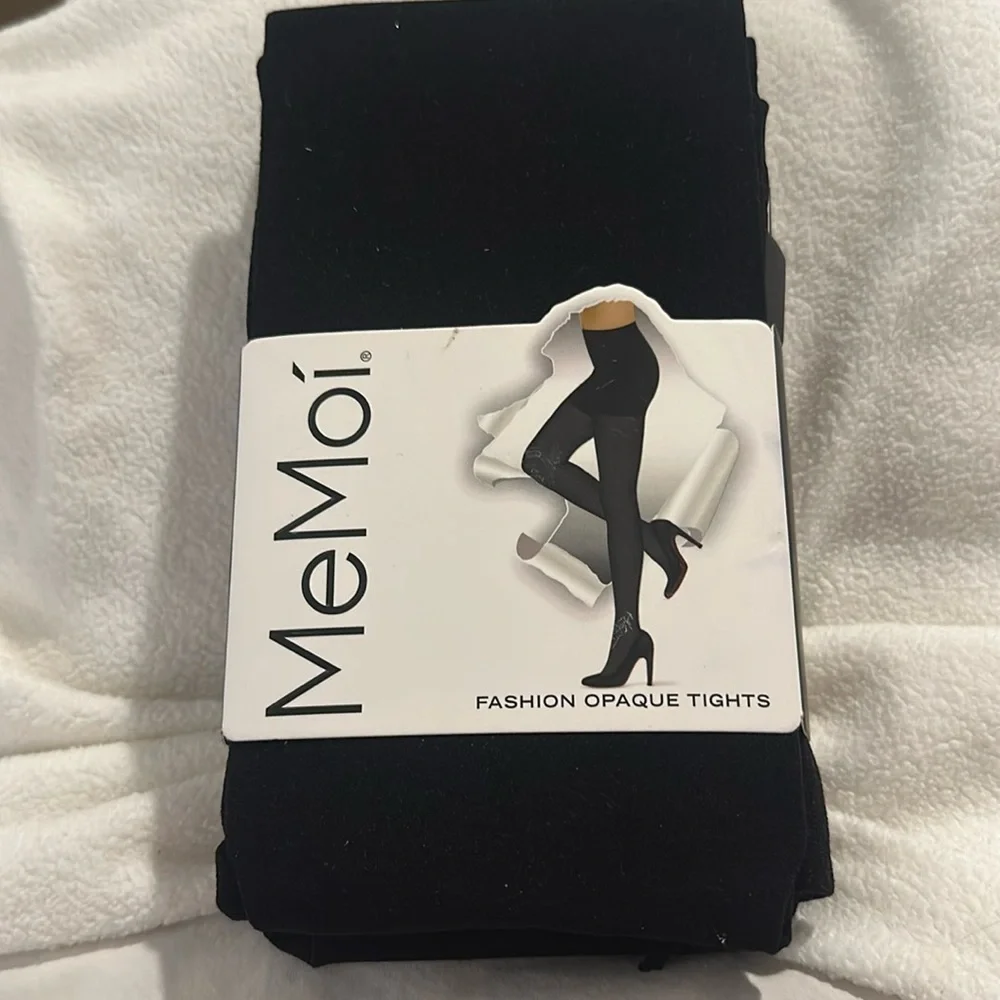 NWT MeMoi Opaque Tights - 2 Pair Size M/L